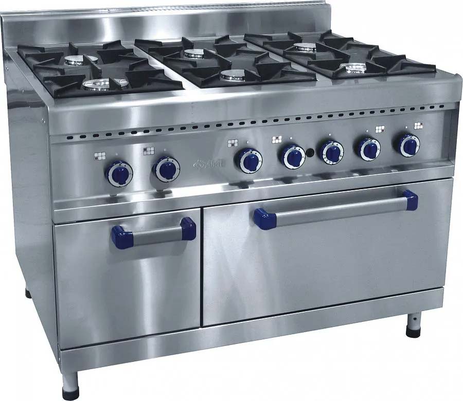 Плита газовая 6-и горелочная ПГК-69ЖШ газовая духовка