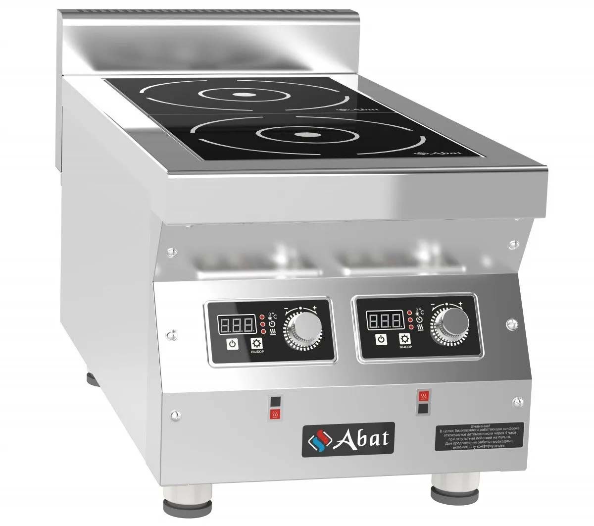Плита индукционная 2-ух конфорочная КИП-27Н-5,0, настольная, 400х750х470 мм