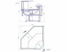 Универсальная витрина Premier Куба УН вент. (-4...+2) 