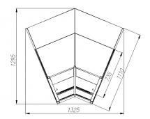 Витрина холодильная GC110 VM-4(ВХСу-2 Carboma GC110 внутренний 45 динамика)(1005 венге)