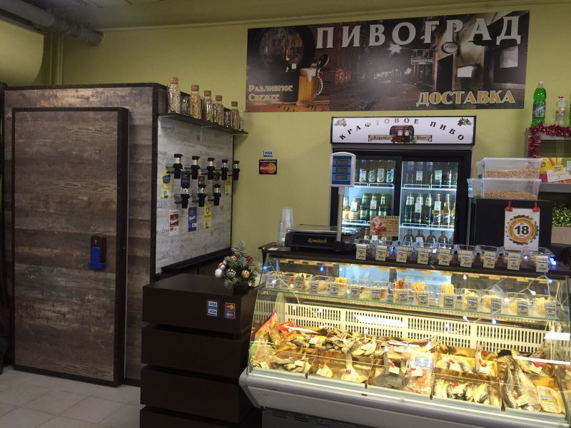 Магазин разливного пива в ПЭТ тару на 8 сортов пива