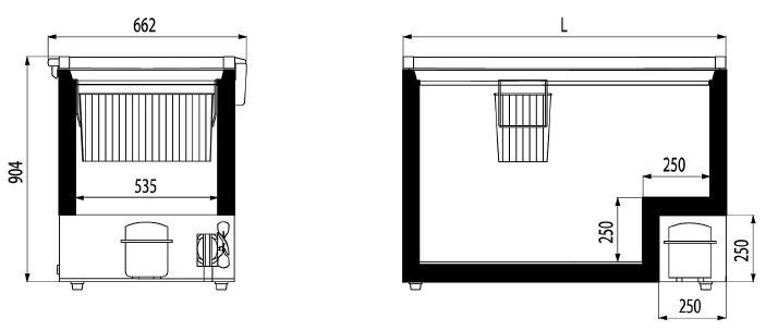 Морозильный ларь Italfrost CF600S Морозильный ларь Italfrost CF600S
