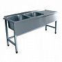 Стол для мойки овощей  СМО-6-7 РЧ (1800х600х860мм)  каркас краш. Превью фото.