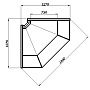 Витрина холодильная G110 VM-6 (ВХСу-2 Carboma G110 внутренний угол 90 (динамика)) Превью фото.
