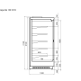 Витрина холодильная Vega SG/DG 100 H210 125 +1...+7 (с боковинами) Превью фото.