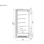 Витрина холодильная Vega 100 H210 250 +1...+7 (без боковин) Превью фото.