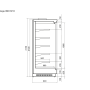 Витрина холодильная Vega 090 H210 250 +1...+7 (с боковинами) Превью фото.