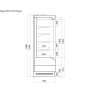 Витрина холдильная Vega 070 H195 Plug-in 125 Превью фото.