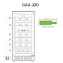 Винный холодильный шкаф Dunavox DAU-32.78DB Превью фото.