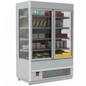 Витрина холодильная FC20-07 VV 1,3-1 (распашные двери стекл. фронт) (фронт стандартный цвет)